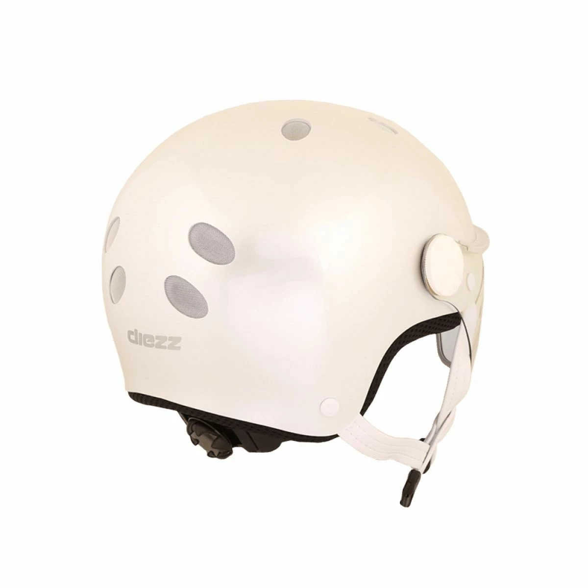 Diezz Casque City Color Visière Blanc 3 Diezz Casque City Color Visière Blanc – Image 3