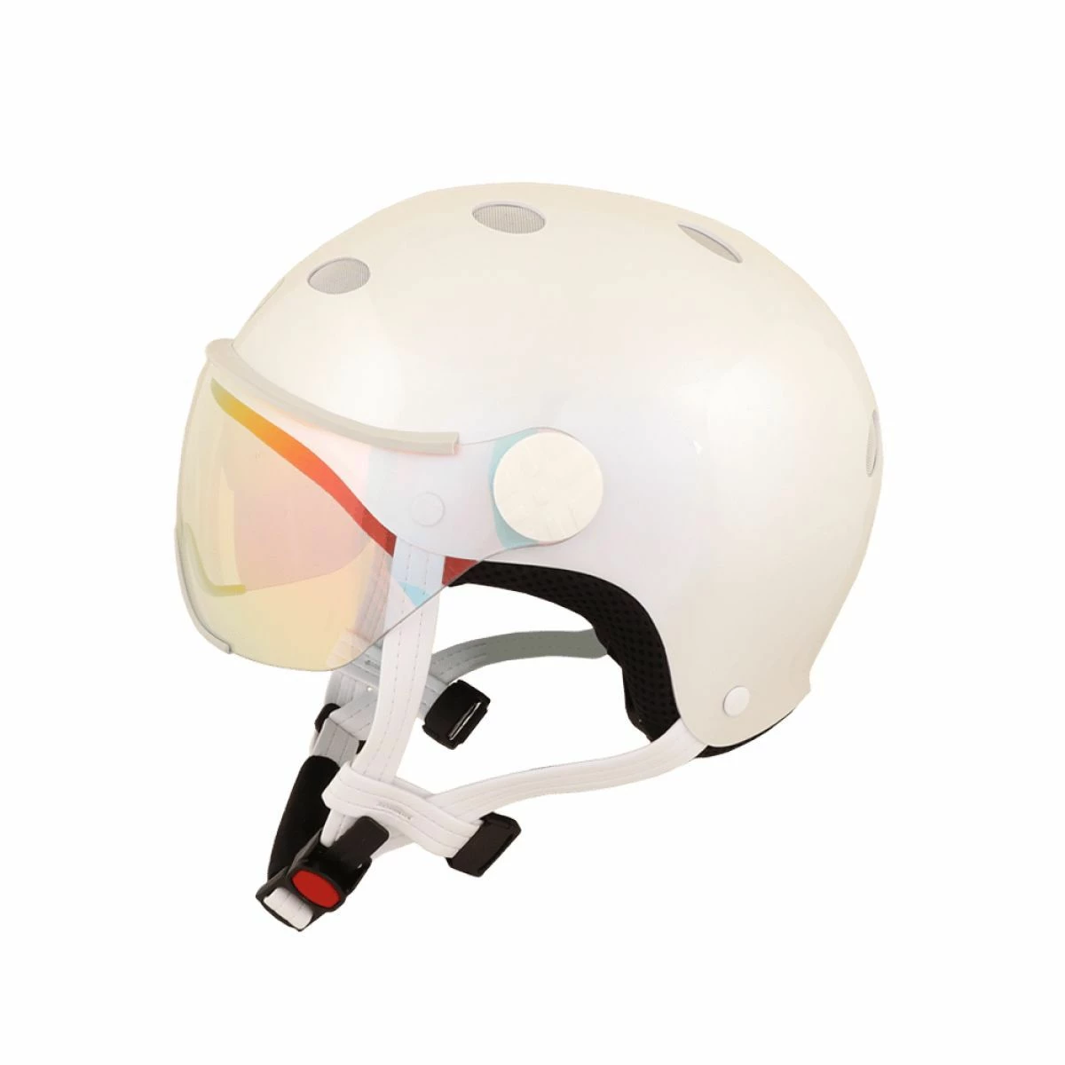 Diezz Casque City Color Visière Blanc 4 Diezz Casque City Color Visière Blanc – Image 4