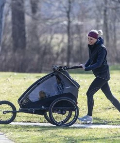 XLC Remorque Enfant Duo S 20" Anthracite Beige 5 XLC Remorque Enfant Duo S 20" Anthracite Beige -VTT Boutique 3092000705 xlc remorque enfant duo s 20 gris beige anthracite 2x 2