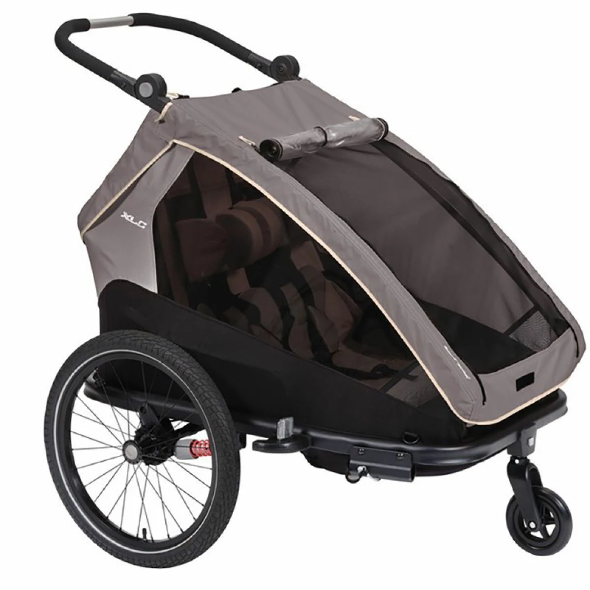 XLC Remorque Enfant Duo S 20" Anthracite Beige 1 XLC Remorque Enfant Duo S 20" Anthracite Beige