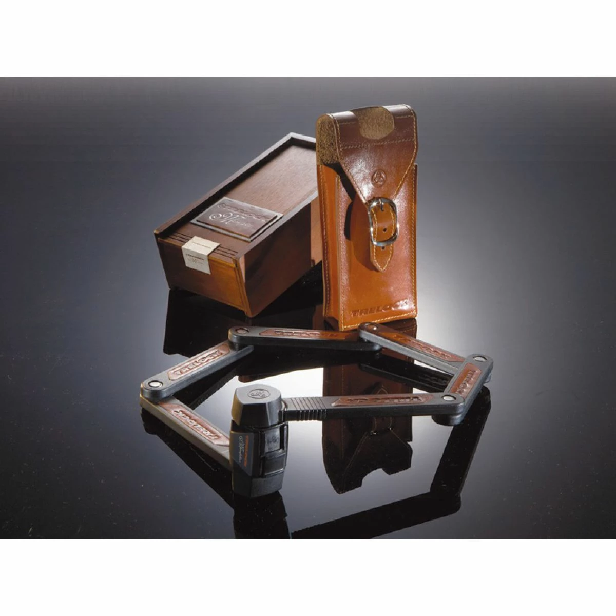 Trelock Antivol Pliable Manufaktur FS 450/85 Housse En Cuir 1 Trelock Antivol Pliable Manufaktur FS 450/85 Housse En Cuir