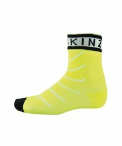 SealSkinz Thin Chaussettes Imperméables Courtes Hydrostop Jaune -VTT Boutique 6047 sealskinz thin proankle jaune 3 2x