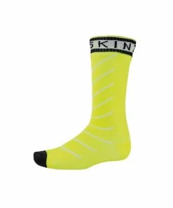 SealSkinz Chaussettes Longues Imperméables Hydrostop Jaune