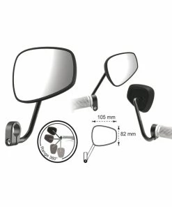 T-ONE Retrovisseurs Ovale