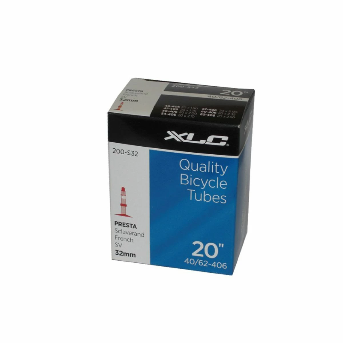 XLC Chambre à Air 20x1.5/2.5 Valve Presta 1 XLC Chambre à Air 20x1.5/2.5 Valve Presta