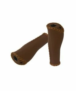XLC Poignées Ergonomiques GR-S29 Marron, Cuir