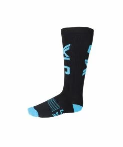 XLC Chaussettes Hautes De Compression CS-S03 Noir Bleu