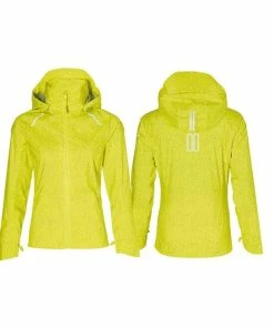 Basil Skane Veste Imperméable Femme Jaune Réfléchissant