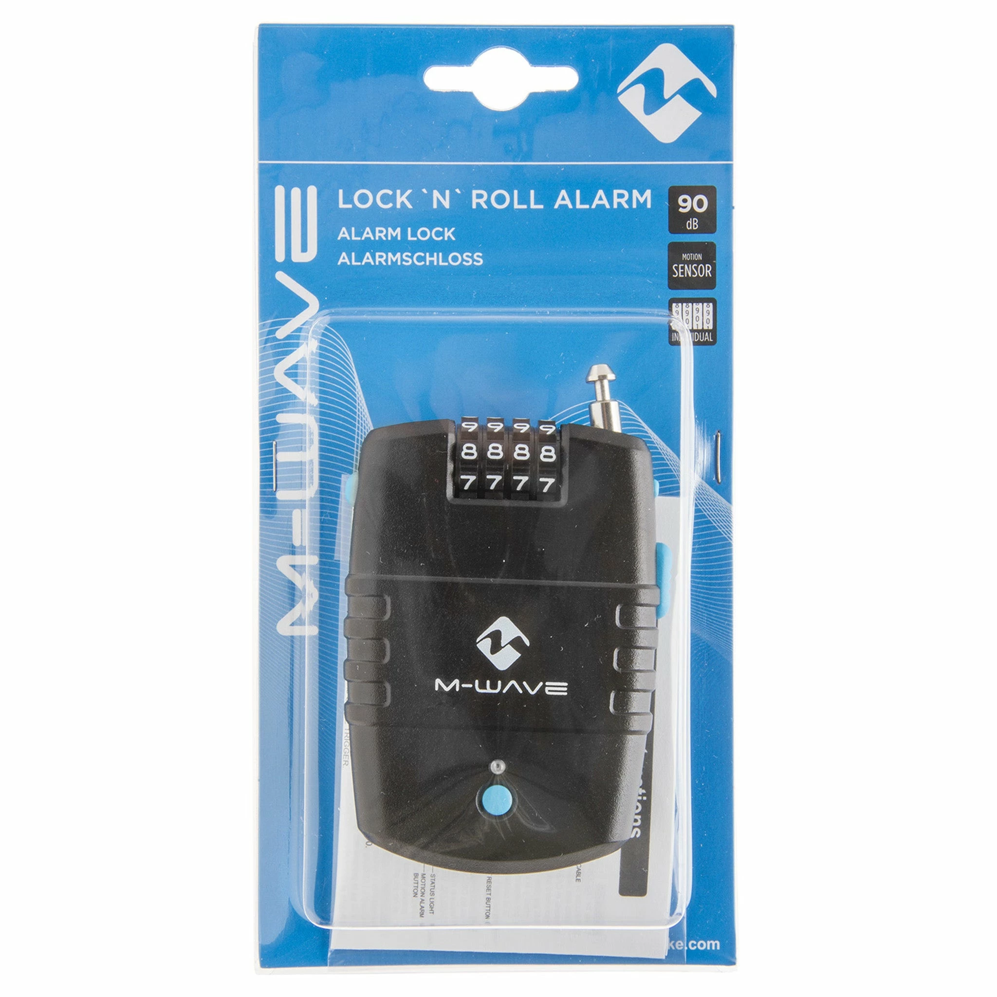 Cable Antivol Rétractable 73 Cm Avec Alarme Lock 'N' Roll Alarm M-Wave 2 Cable Antivol Rétractable 73 Cm Avec Alarme Lock 'N' Roll Alarm M-Wave – Image 2