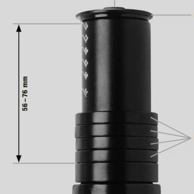 Ergotec-Humpert Adaptateur Hauteur Pour Potence Ahead Vélo 28.6 Mm Ergotec 3 Ergotec-Humpert Adaptateur Hauteur Pour Potence Ahead Vélo 28.6 Mm Ergotec – Image 3