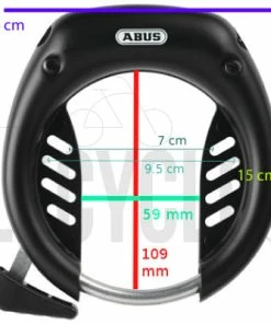 Antivol De Cadre à Clés Shield 5650 ABUS -VTT Boutique antivol de cadre a cles shield 5650 abus full 4