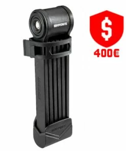 Antivol Pliable Kryptonite Avec Support Sur Cadre Vélo 510