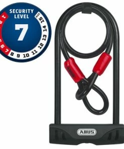 Antivol U Avec Fixation USH32 + Câble Facilo 32 Abus Cobra 120cm