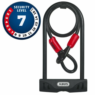 Antivol U Avec Fixation USH32 + Câble Facilo 32 Abus Cobra 120cm 1 Antivol U Avec Fixation USH32 + Câble Facilo 32 Abus Cobra 120cm