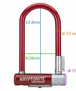 Antivol Vélo Kryptolok Mini 7 Rouge - Kryptonite -VTT Boutique antivol velo kryptolok mini 7 rouge kryptonite full 4