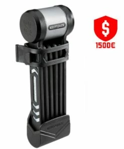 Antivol Vélo Pliant Kryptonite + Support De Cadre Kryptolock 685
