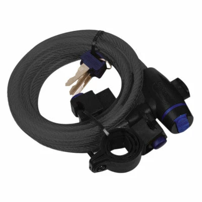 Antivol Vélo Spirale Fixation Sur Cadre 180 Cm X 12 Mm - Oxford 1 Antivol Vélo Spirale Fixation Sur Cadre 180 Cm X 12 Mm - Oxford