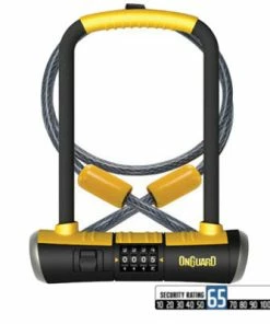 Antivol Vélo U à Code Et Câble 120 Cm Bulldog Combo DT Onguard