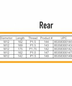 Antivol Pour Roues Avant Et Arrière à Axe Traversant M12 Pinhead -VTT Boutique axe antivol traversant roue arriere m12x175xp175