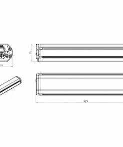 Batterie VAE 36V Compatible Bosch PowerTube Horizontale Doctibike -VTT Boutique batterie compatible bosch powertube 461wh horizontale croquis