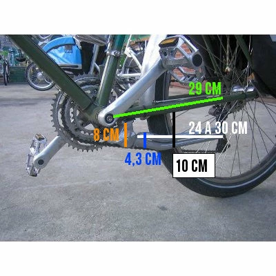 Massload Béquille Vélo 2 Pieds Hauteur Réglable Repli Sur Même Côté 4 Massload Béquille Vélo 2 Pieds Hauteur Réglable Repli Sur Même Côté – Image 4