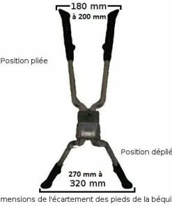 Brandless Béquille Vélo Double Ajustable En Hauteur 7 Brandless Béquille Vélo Double Ajustable En Hauteur -VTT Boutique bequille velo double ajustable en hauteur full 3