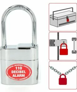 Cadenas Avec Alarme Pour Accessoire Et Cable Vélo Lock Alarm -VTT Boutique cadenas avec alarme pour accessoire et cable velo lock alarm full 3