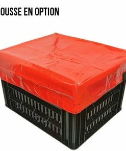 Kerri Caisse PVC Noir Sur Porte Bagage Vélo - Large -VTT Boutique caisse pvc noir sur porte bagage velo large full 3