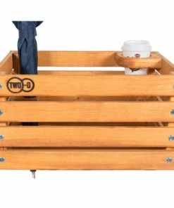Caisse Vélo En Bois Sur Porte Bagages Avant Two-O