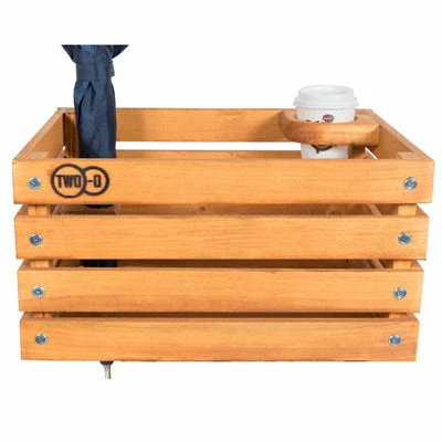 Caisse Vélo En Bois Sur Porte Bagages Avant Two-O 1 Caisse Vélo En Bois Sur Porte Bagages Avant Two-O