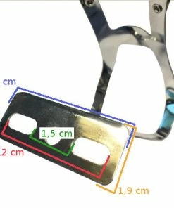 Messingschlager Cale Pieds Pédale Vélo Avec 2 Points De Passage Pour Lanière -VTT Boutique cale pieds pedale velo avec 2 points de passage pour laniere full 4