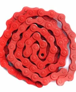 YBN Chain Chaîne Vélo BMX FIXIE Single Speed Rouge