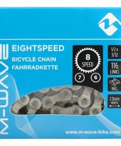Chaine Vélo 116 Maillons à Attache-rapide Pour 8/7/6V M-Wave -VTT Boutique chaine velo m wave 6 7 8 vitesses