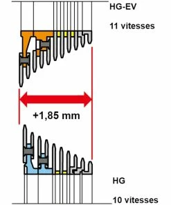 Cassette Vélo Route Shimano Ultegra CS-R8000 11V -VTT Boutique chaine velo route shimano ultegra 11 v r80000 10