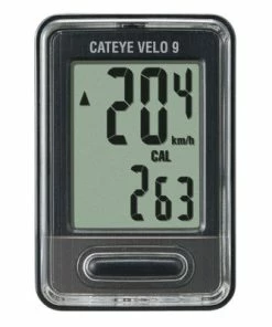 Compteur Vélo Filaire Cateye Velo 9 Fonctions Noir