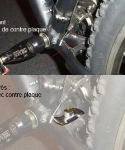 Lecyclo Contre Plaque Avec Vis Pour Béquille Centrale De Vélo -VTT Boutique contre plaque avec vis pour bequille centrale de velo full 3