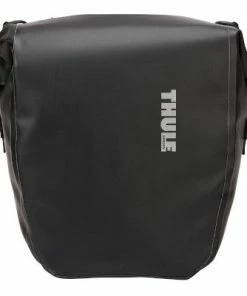 Double Sacoche Noire Sur Porte-bagages 13L Shield Pannier Thule -VTT Boutique double sacoche noire sur porte bagages 13l shield pannier thule full 4