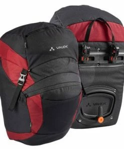 Double Sacoche Vélo Avant 32 L OnTour Front Vaude -VTT Boutique double sacoche velo avant 32 l ontour front vaude rouge full