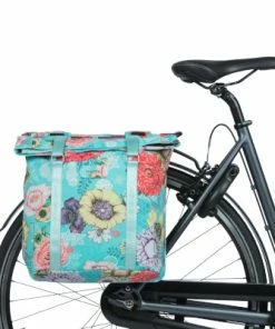 Double Sacoche Vélo Porte-bagage Arrière Bleue Bloom Field Basil 10 Double Sacoche Vélo Porte-bagage Arrière Bleue Bloom Field Basil -VTT Boutique double sacoche velo porte bagage arriere bleue bloom field basil full 5