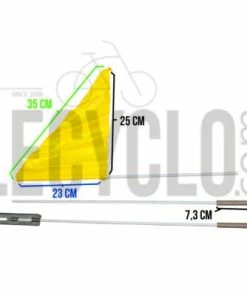 Messingschlager Drapeau De Sécurité Pour Vélo Et Remorque 19 Messingschlager Drapeau De Sécurité Pour Vélo Et Remorque -VTT Boutique drapeau de securite pour velo et remorque dim jaune