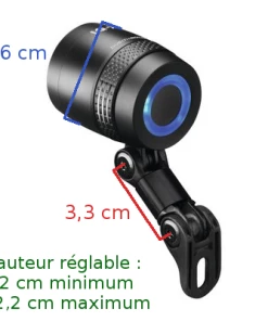 Busch-mueller Eclairage Vélo 100 Lux Sur Fourche IQ-X Noir Busch And Muller -VTT Boutique eclairage velo 100 lux sur fourche iq x noir busch and muller full 6