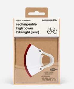 Eclairage Vélo Led Rechargeable Arrière 37 Lumens Curve Bookman 15 Eclairage Vélo Led Rechargeable Arrière 37 Lumens Curve Bookman -VTT Boutique eclairage velo led rechargeable arriere curve bookman blanc full