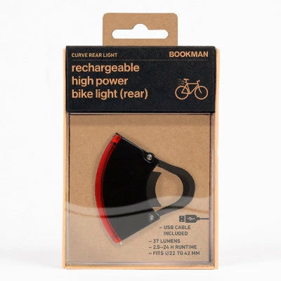 Eclairage Vélo Led Rechargeable Arrière 37 Lumens Curve Bookman 7 Eclairage Vélo Led Rechargeable Arrière 37 Lumens Curve Bookman – Image 7