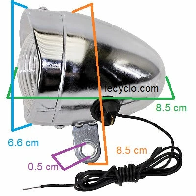 Brandless Feu Avant Dynamo Vintage Sur Fourche De Vélo 6 Brandless Feu Avant Dynamo Vintage Sur Fourche De Vélo – Image 6