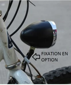 QT Cycle Feu Avant Vélo Vintage Sur Fourche 3 LEDs -VTT Boutique feu avant velo vintage sur fourche 3 leds full 3