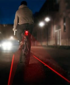 San Yun Feu Vélo Arrière Avec Laser Piste Cyclable Lumineuse