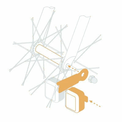 Feux Vélo Sans Piles Sur Moyeu 2 LEDs AMS Light Reelight 5 Feux Vélo Sans Piles Sur Moyeu 2 LEDs AMS Light Reelight – Image 5