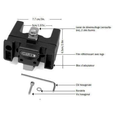 Fixation Pour Guidon Avec Serrure Ortlieb 4 Fixation Pour Guidon Avec Serrure Ortlieb – Image 4