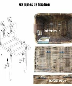Fixations Pour Caisse Et Panier De Vélo En Osier Rotin - Basil -VTT Boutique fixations pour caisse et panier de velo en osier rotin basil full 6