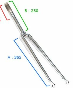 Fourche Droite Chromée 1 Pouce - BLB Classic -VTT Boutique fourche droite chromee 1 pouce blb classic full 4